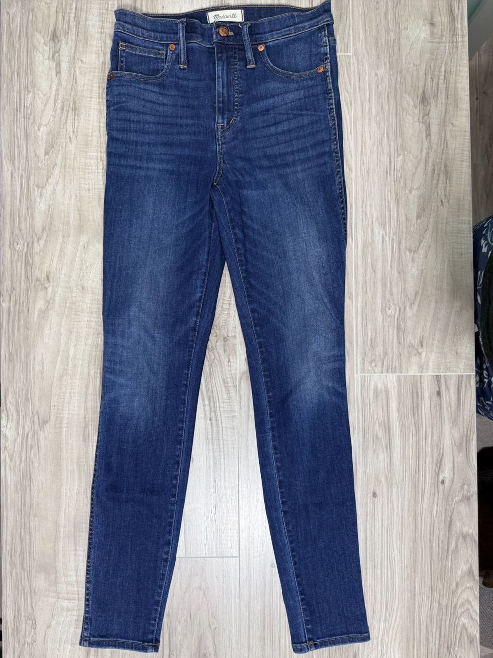 Madewell Tall 10" High-Rise Skinny Jeans in Danny Wash Tencel G7673